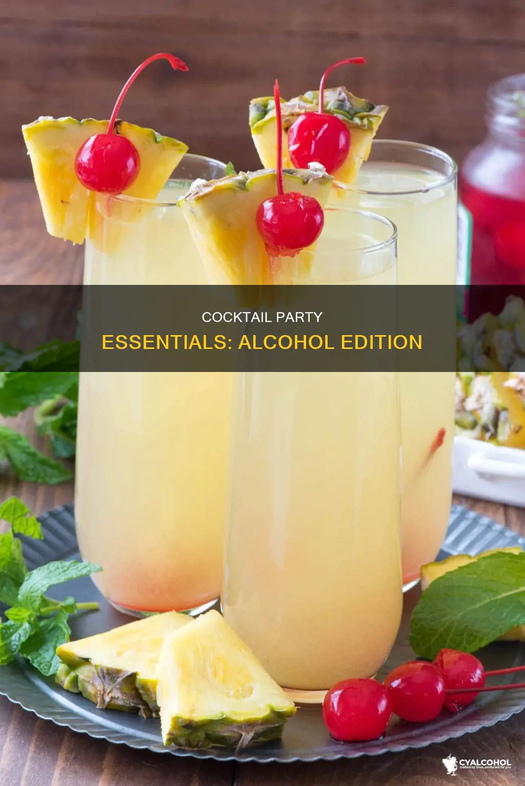 what alcohol do i need for a cocktail party