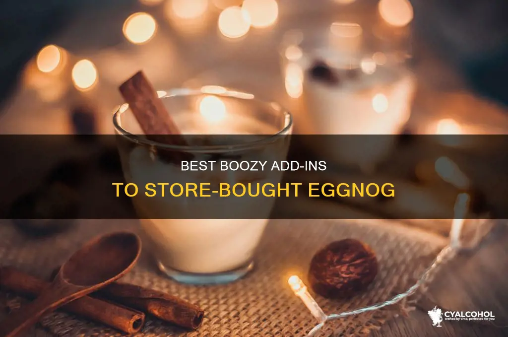 what alcohol do you add to store bought eggnog