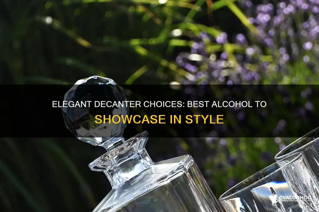 what alcohol do you keep in a decanter