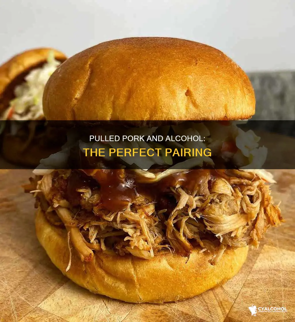 what alcohol do you pour over pulled pork sandwiches