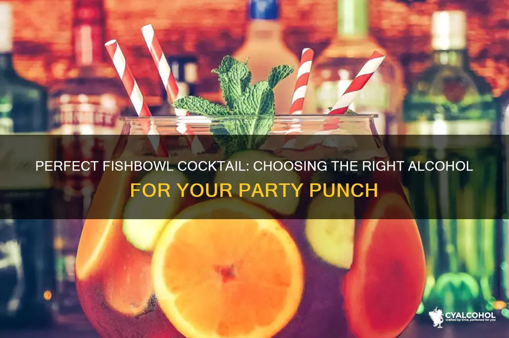 what alcohol do you put in a fishbowl