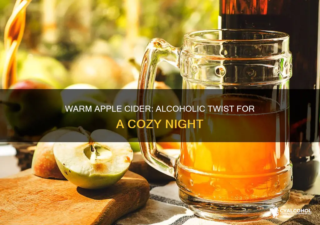 what alcohol do you put in warm apple cider