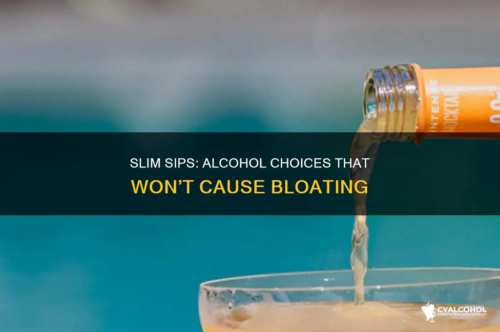 what alcohol does not bloat you