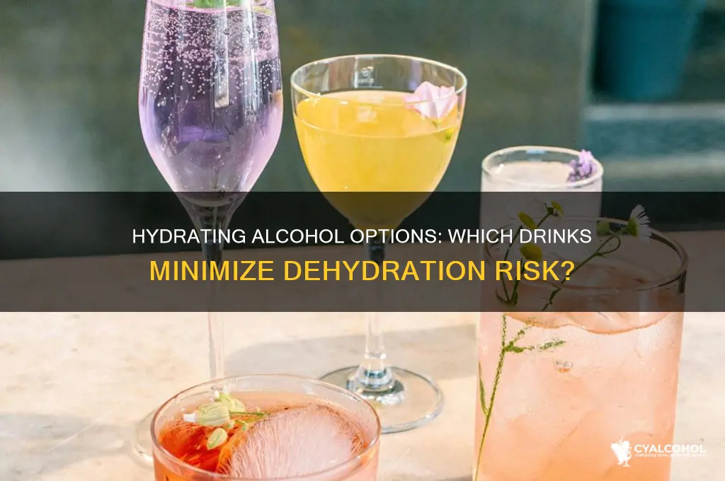 what alcohol does not dehydrates you the most