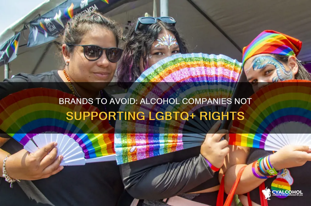 what alcohol does not support lgbtq