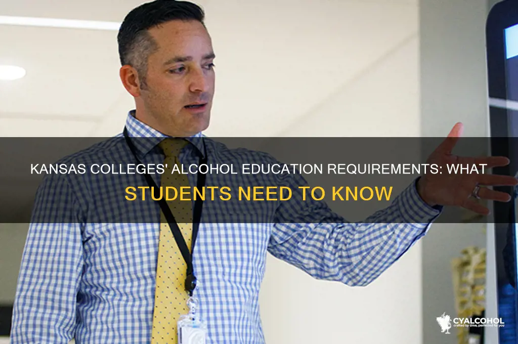 what alcohol education is required in colleges kansas