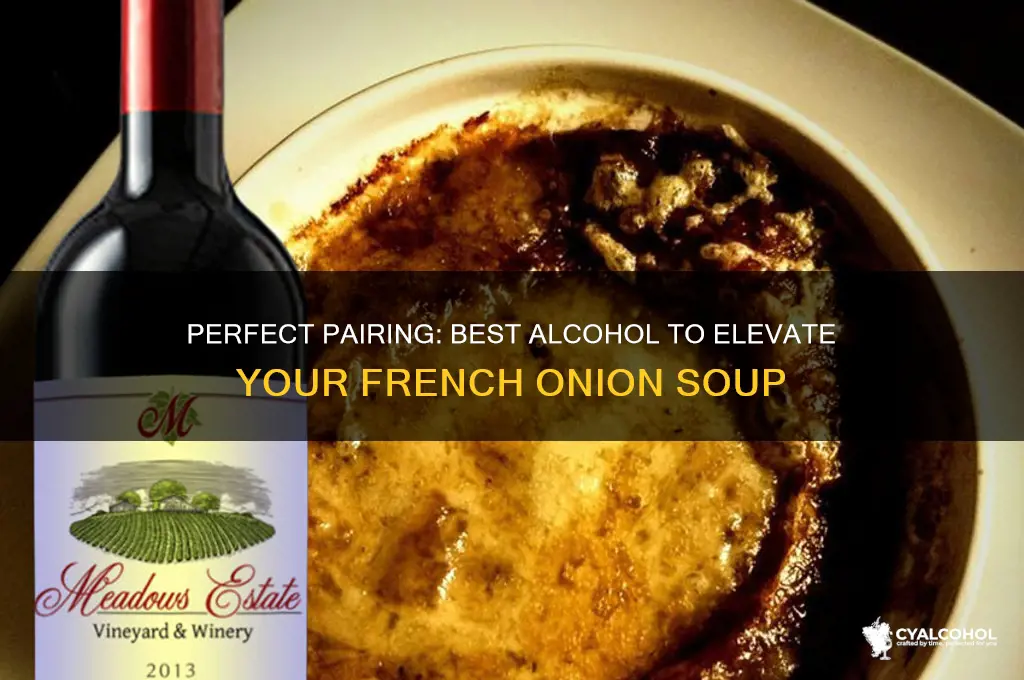 what alcohol for french onion soup