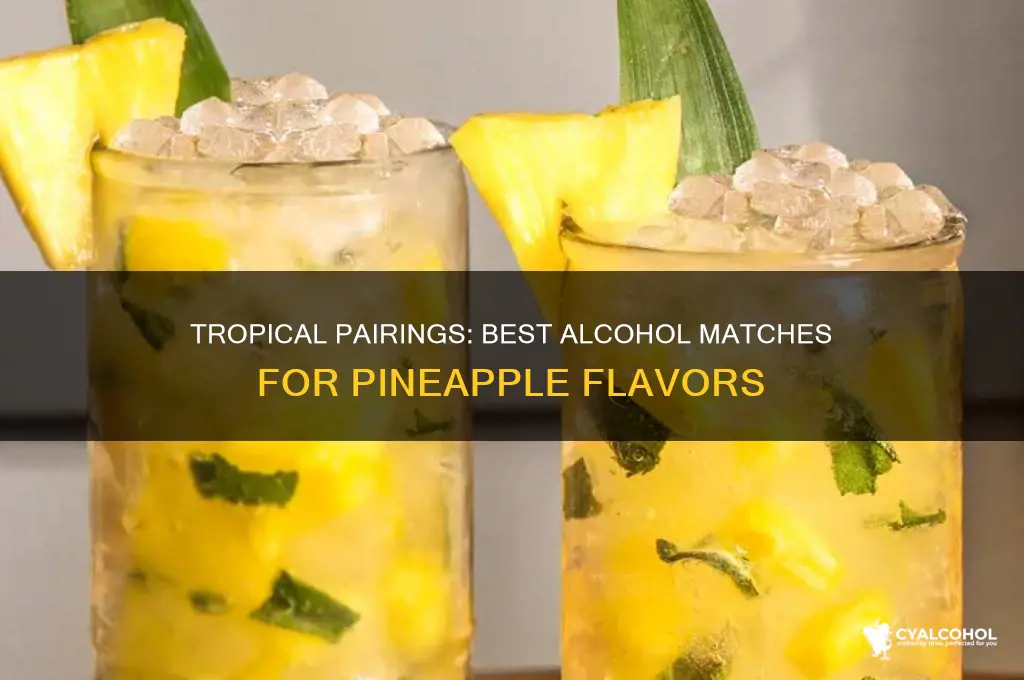 what alcohol goes best with pineapple