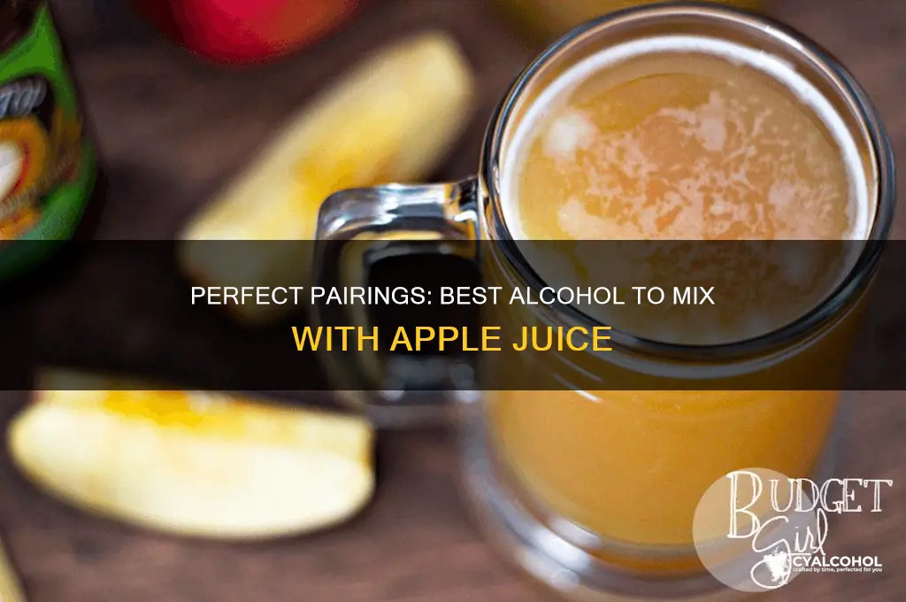 what alcohol goes in apple juice