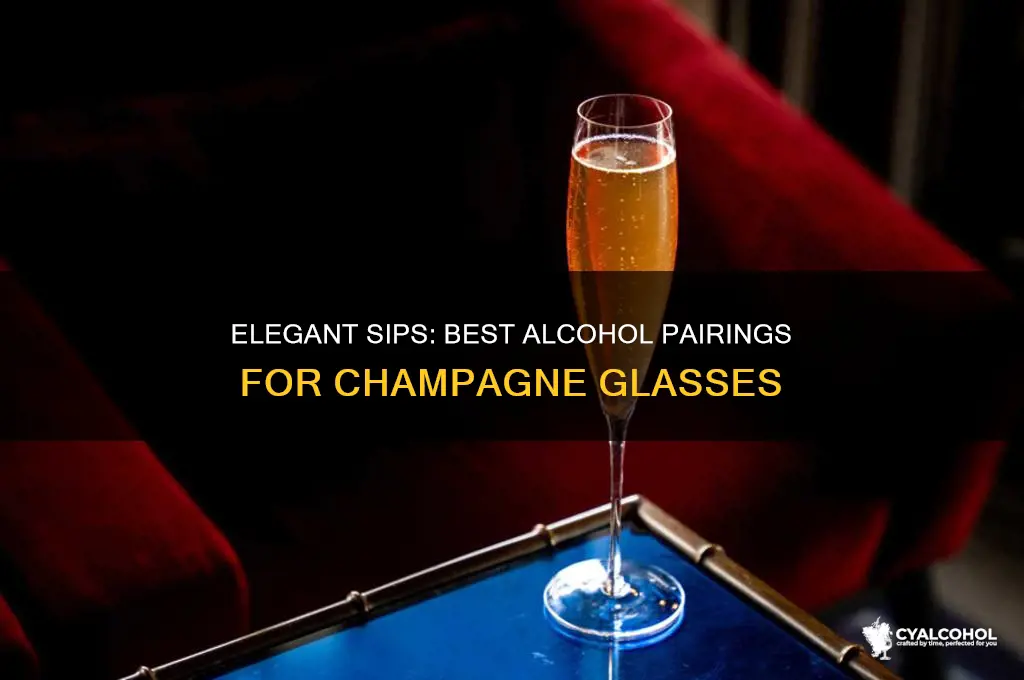 what alcohol goes in champagne glasses
