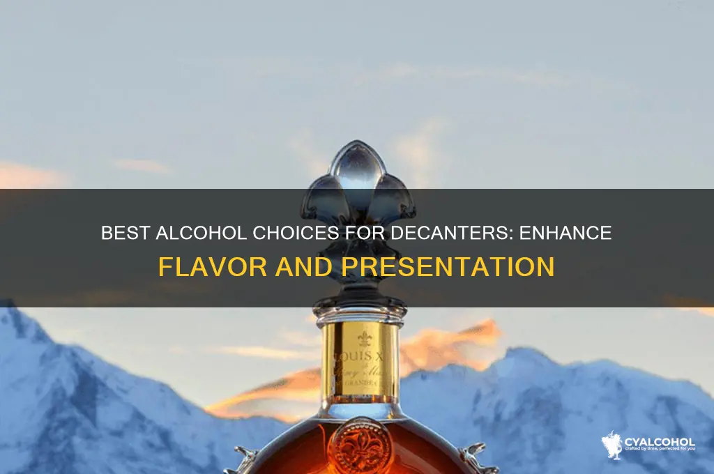 what alcohol goes in decanters