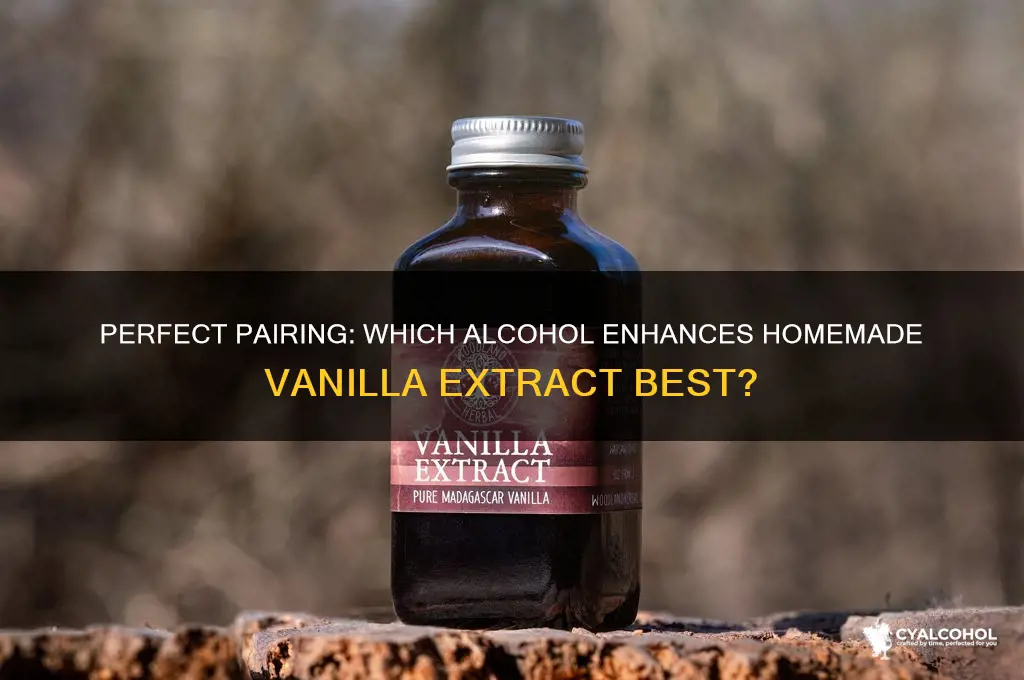 what alcohol goes in vanilla extract
