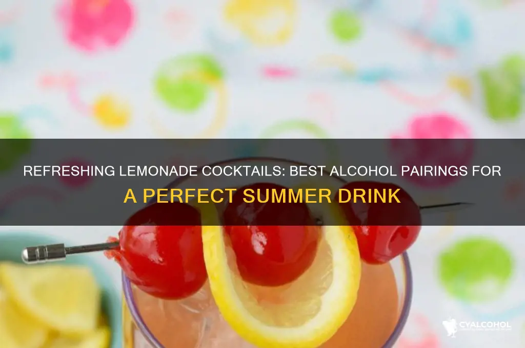 what alcohol goes well in lemonade