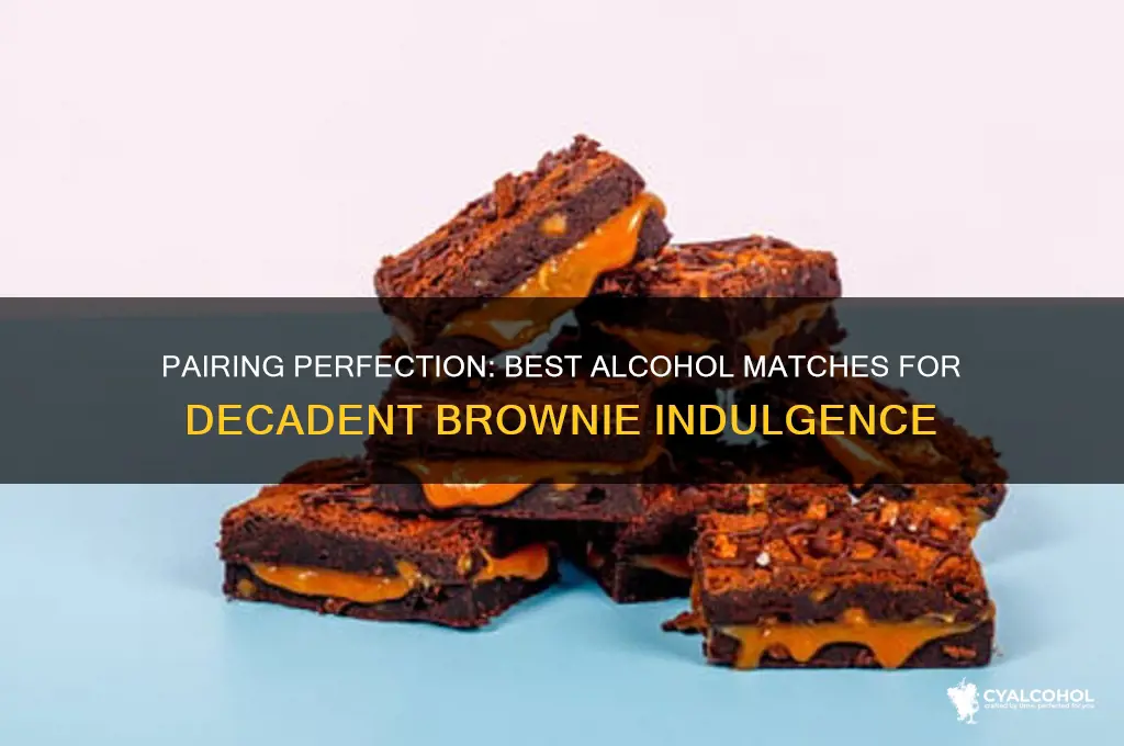 what alcohol goes well with brownies