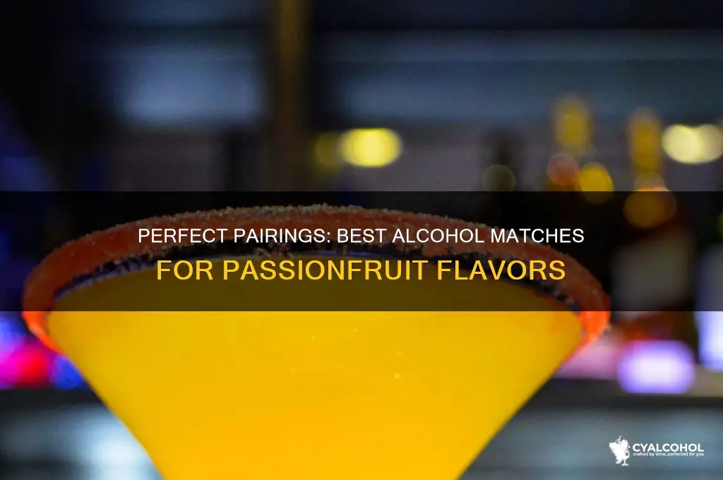 what alcohol goes well with passionfruit