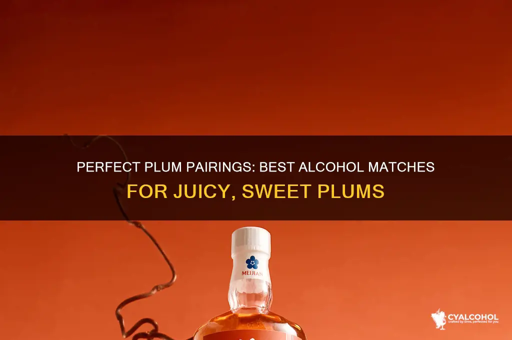what alcohol goes well with plums