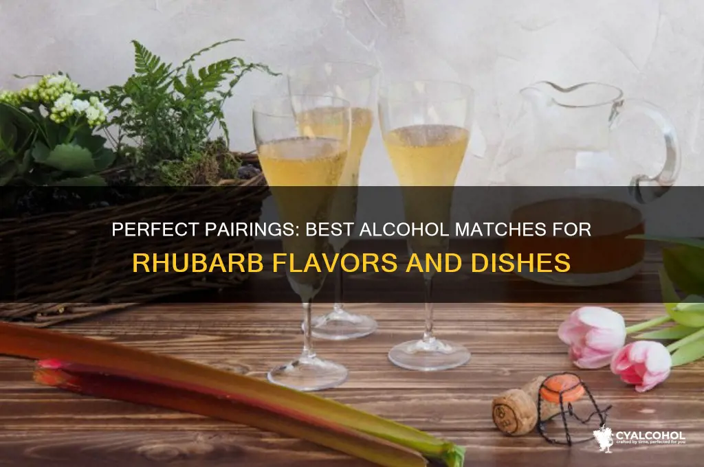 what alcohol goes well with rhubarb
