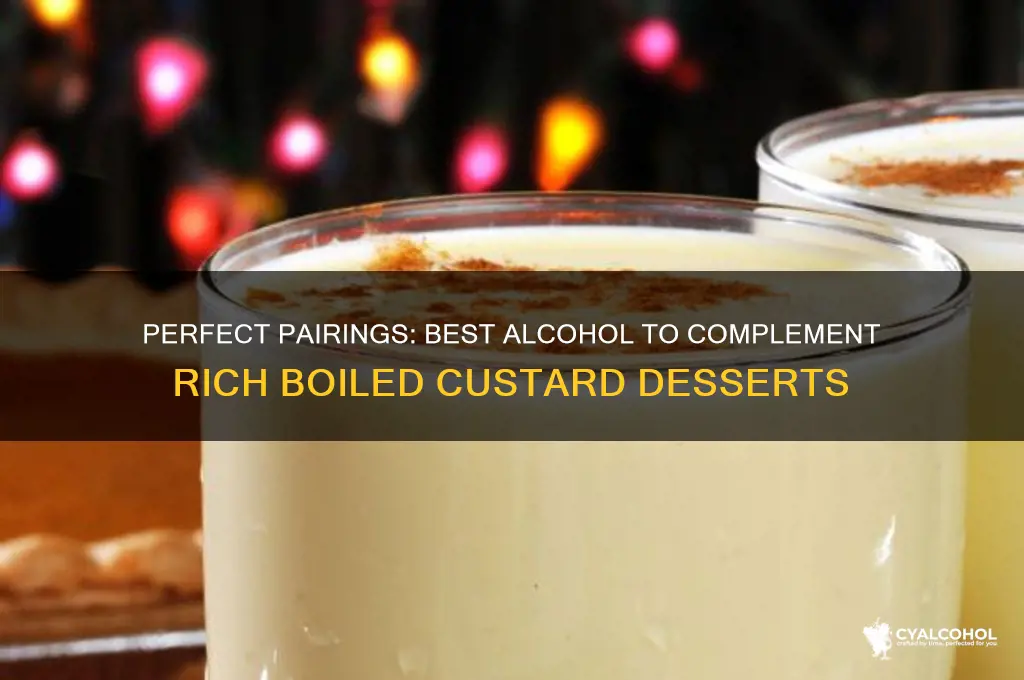 what alcohol goes with boiled custard