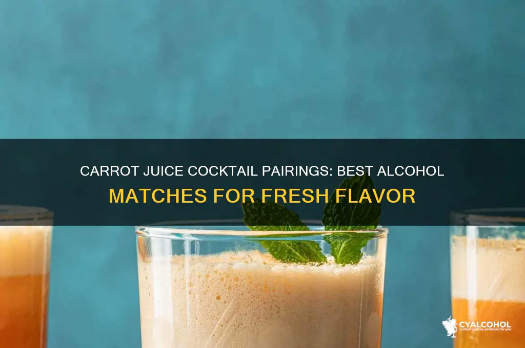 what alcohol goes with carrot juice