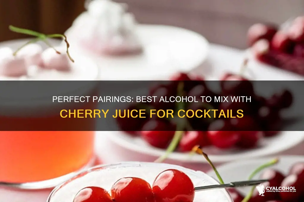 what alcohol goes with cherry juice