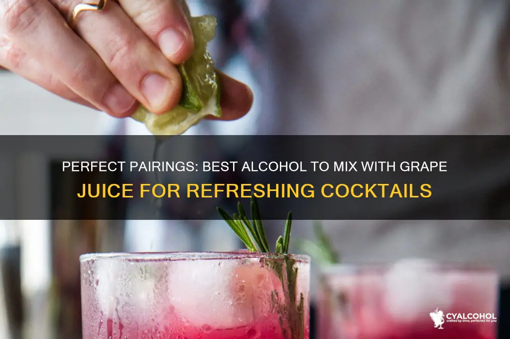 what alcohol goes with grape juice