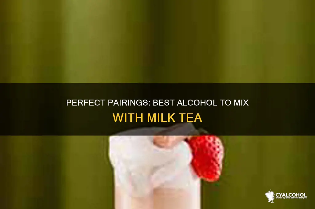 what alcohol goes with milk tea