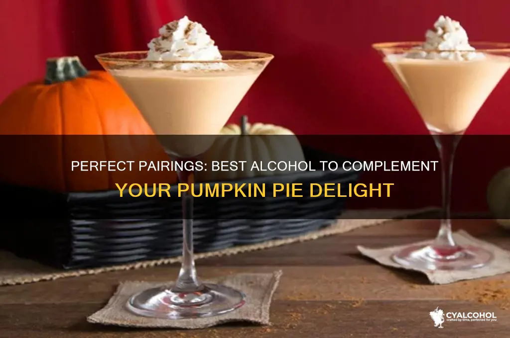 what alcohol goes with pumpkin pie