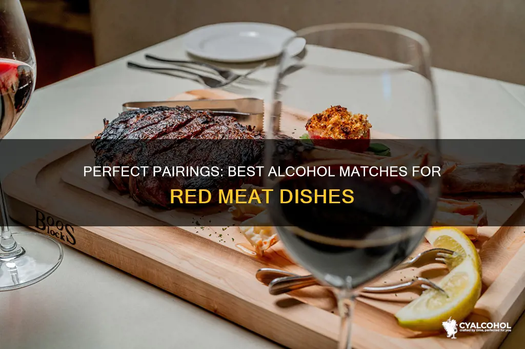 what alcohol goes with red meat