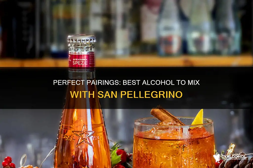 what alcohol goes with san pellegrino