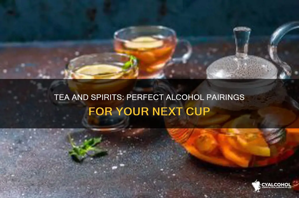 what alcohol goes with tea