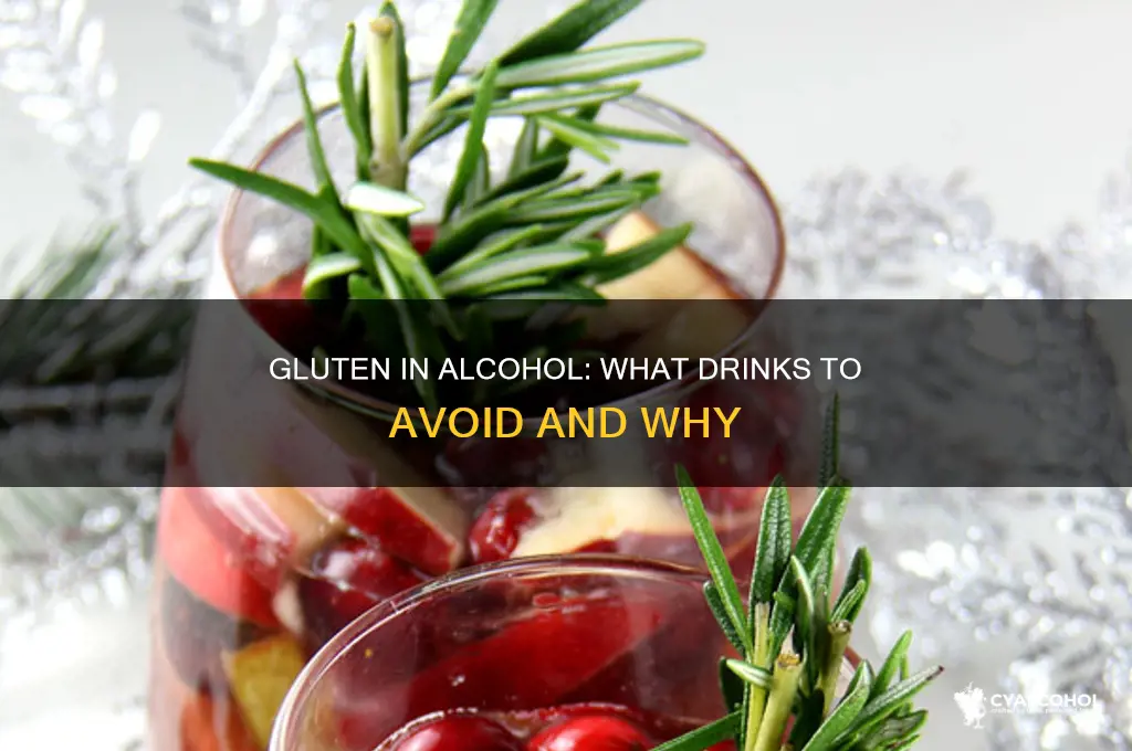 what alcohol has gluten