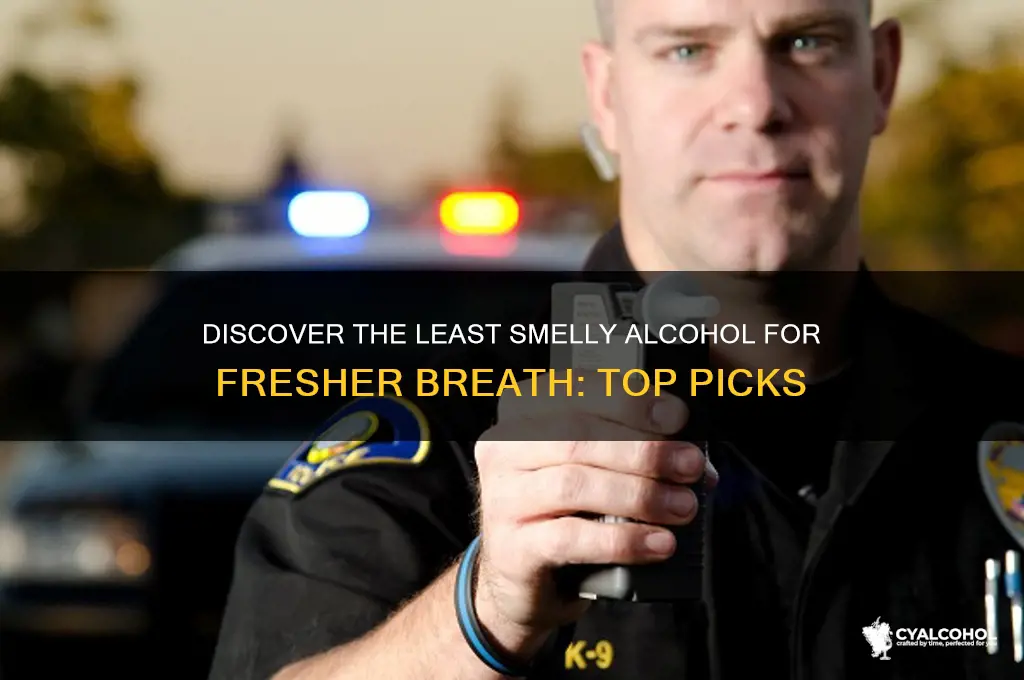 what alcohol has the least odor in breath