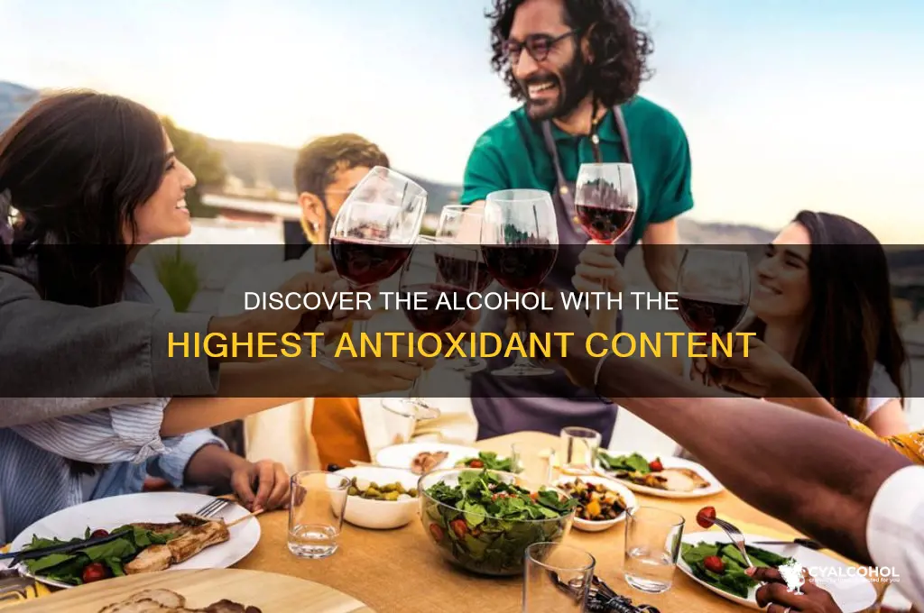 what alcohol has the most antioxidants