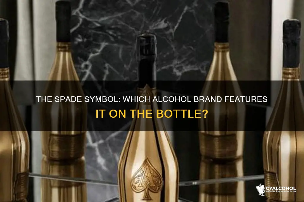 what alcohol has the spade on the bottle