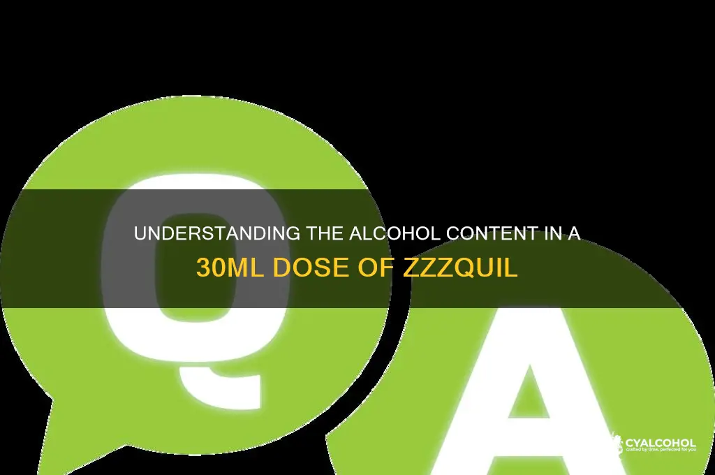 what alcohol in 30ml of zzzquil