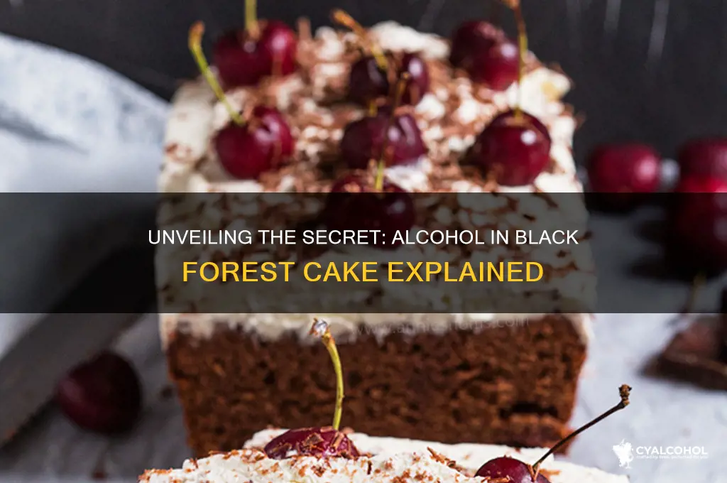 what alcohol in black forest cake