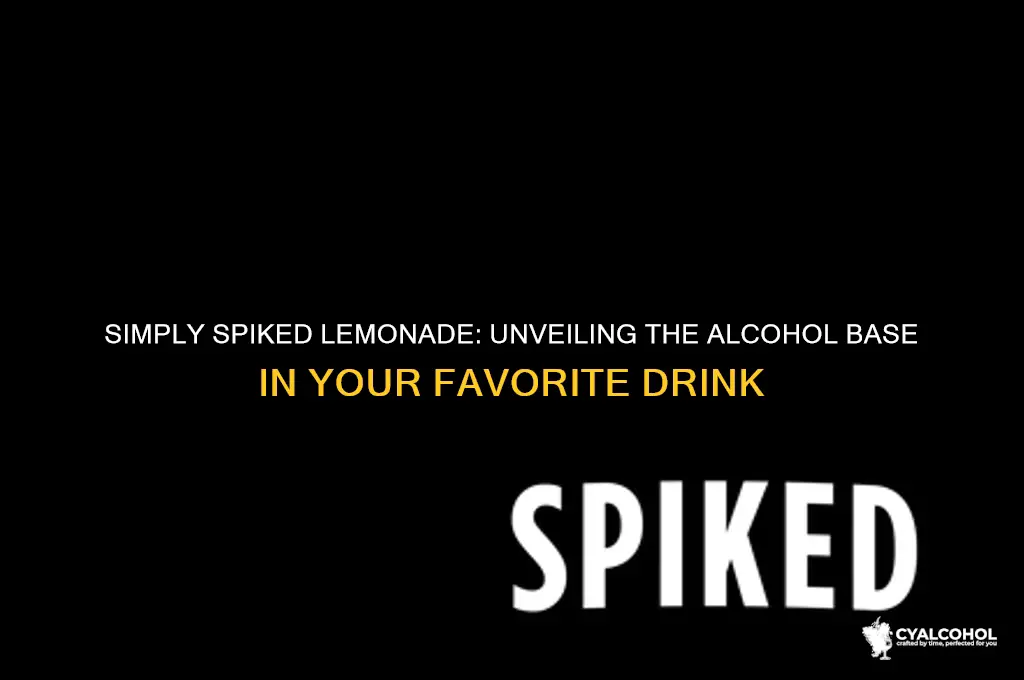 what alcohol in simply spiked lemonade