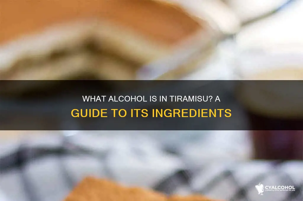 what alcohol in tiramisu