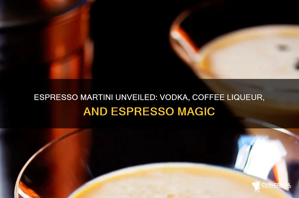 what alcohol is an espresso martini