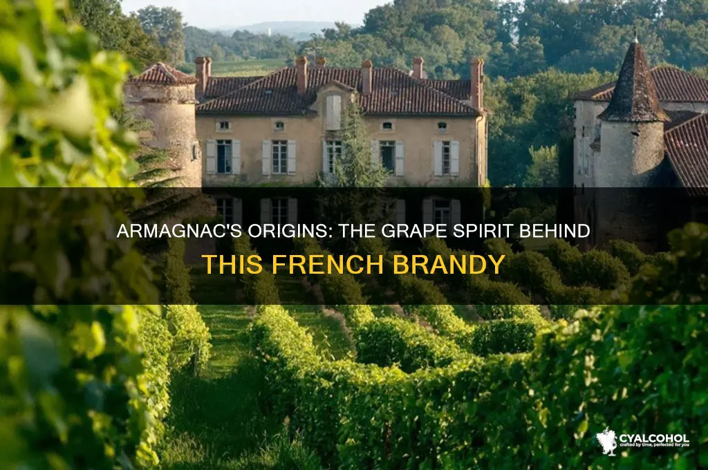 what alcohol is armagnac distilled from