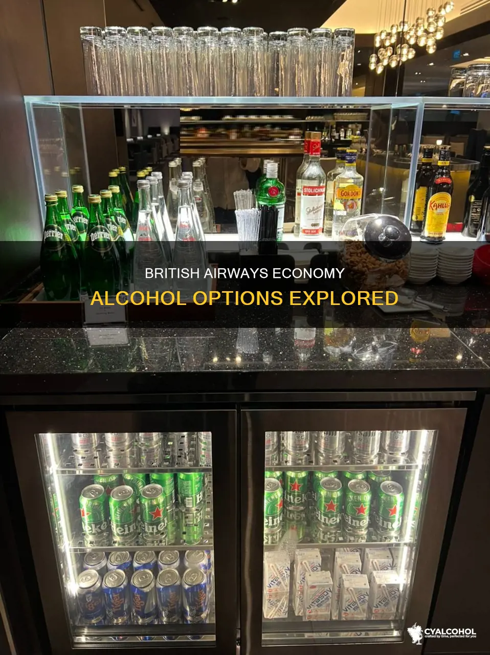 what alcohol is availabe in economy on british airways
