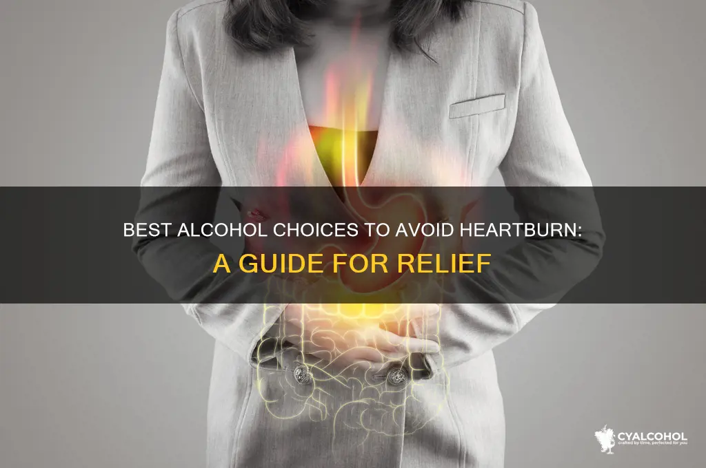 what alcohol is best for heartburn