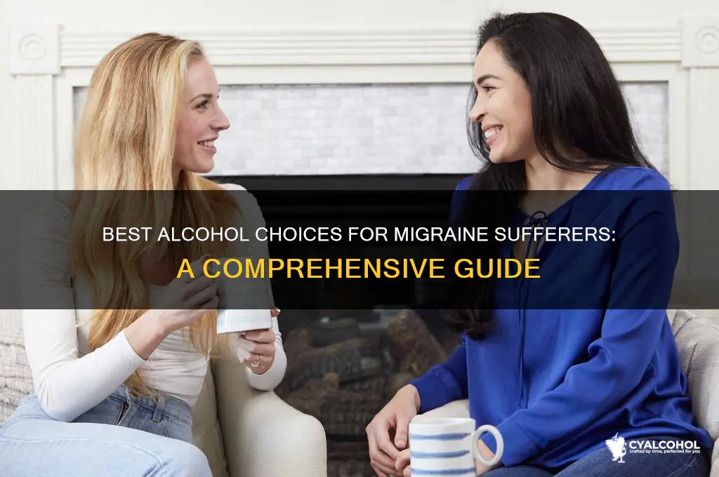 what alcohol is best for migraines