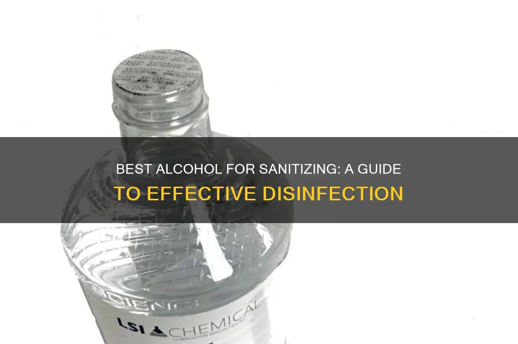 what alcohol is best for sanitizing