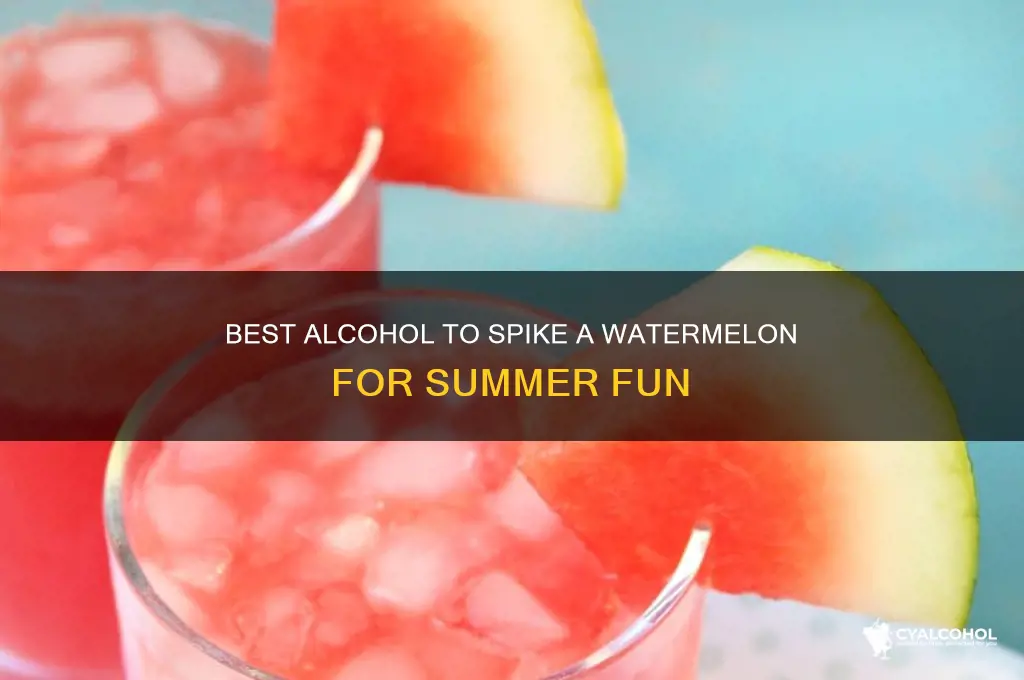 what alcohol is best to spike a watermelon