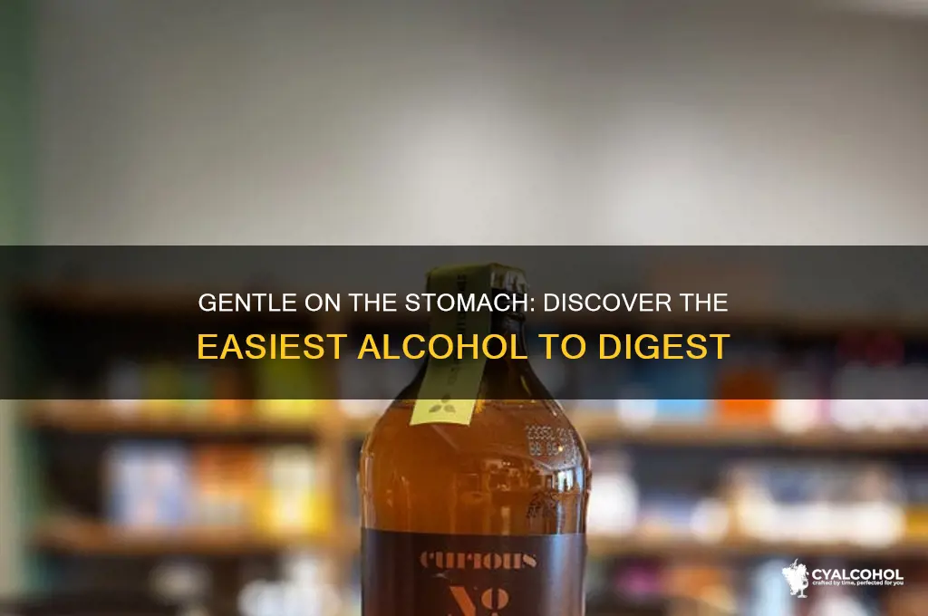 what alcohol is easiest to digest
