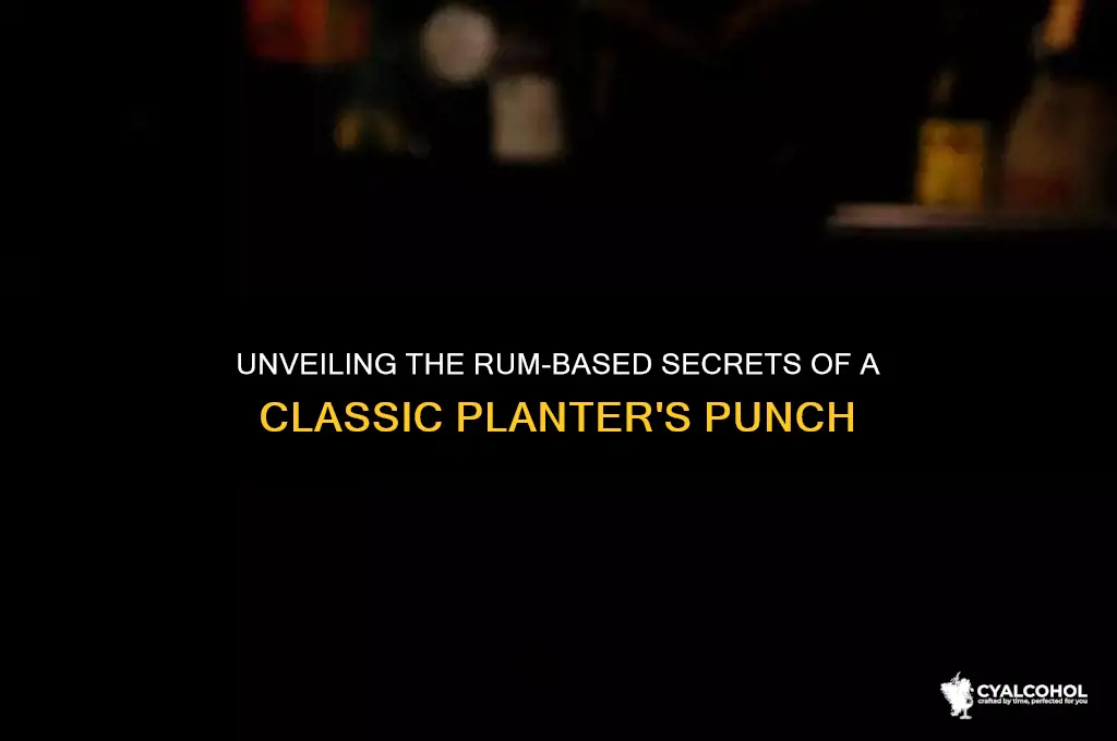 what alcohol is in a a planters punch
