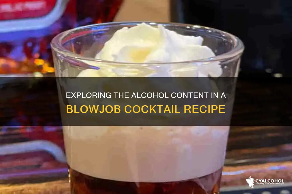 what alcohol is in a blowjob