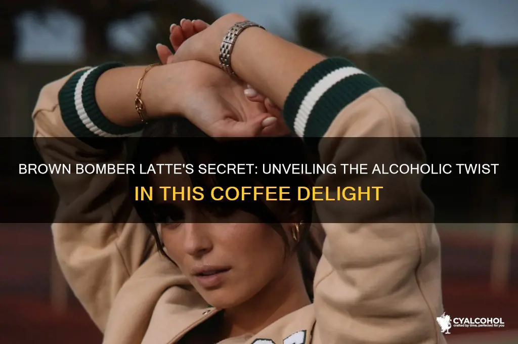 what alcohol is in a brown bomber latte