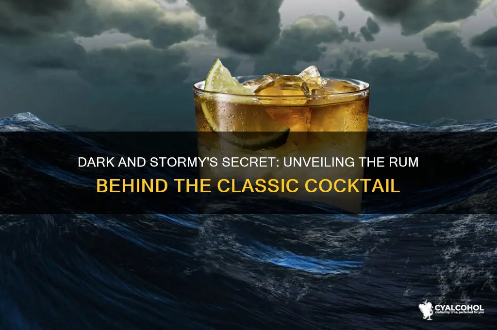 what alcohol is in a dark and stormy